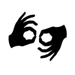 Sign language interpretation logo