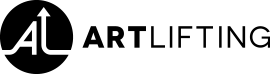 ArtLifting logo: The A forms a house, and the L forms an arrow pointing upwards.